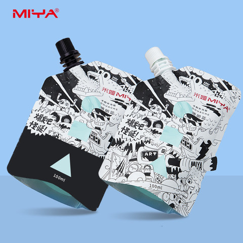 MIYA-bolsa profesional de pinturas Gouache, 100ml, 44 colores, no tóxico, taza de gelatina, recarga de pintura para suministros de arte de pintura ► Foto 1/6