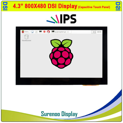 Pantalla de Monitor para Raspberry Pi, Panel táctil capacitivo multitáctil, 4,3 pulgadas, 4,3x800, MIPI, IPS, TFT, DSI ► Foto 1/6