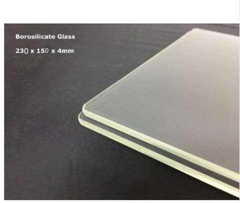 Placa de vidrio de borosilicato/cama plana para impresora 3D, 150x230x3mm, para creador Flashforge y Makerbot ► Foto 1/2