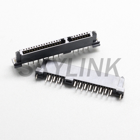 Conector SATA hembra 7P + 15P 22Pin, doble fila, dislocación, interfaz de disco duro ► Foto 1/4