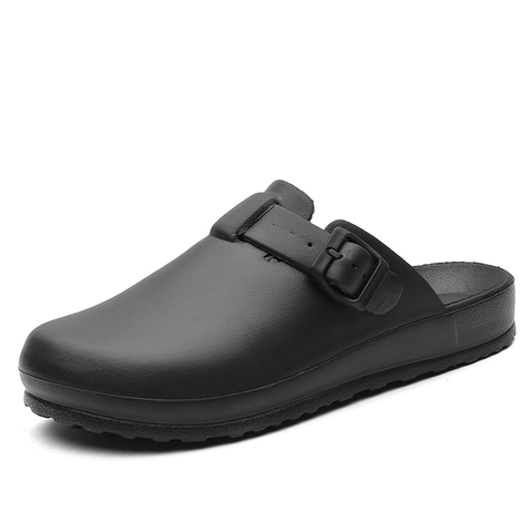 Zuecos de goma EVA para hombre, sandalias, calzado para jardín, color negro, para playa, 2022 ► Foto 1/6