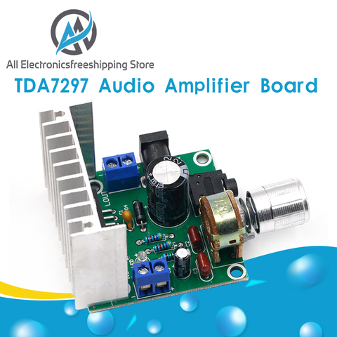 Módulo de placa de amplificador de Audio TDA7297, piezas de doble canal para Kit de bricolaje, amplificador Digital de doble canal de 15W + 15W ► Foto 1/6