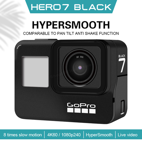 GoPro-cámara deportiva subacuática hero 7 black4k60, fotos de 12MP, transmisión en tiempo real, multimedia, Antivibración al aire libre, HD ► Foto 1/6