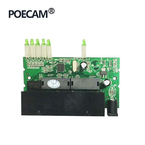 Módulo de interruptor de ethernet rápido, 5 puertos, PCBA Hub, tamaño mini, 88x44,5 MM, velocidad de transmisión de 10/100Mbps, capacidad de 1G, precio rápido ► Foto 1/6