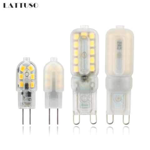 5 unids/lote G4 G9 lámpara LED 3W 5W AC 220V DC 12V del bulbo de LED, SMD2835 foco lámpara de iluminación de alta calidad reemplazar lámparas halógenas ► Foto 1/6