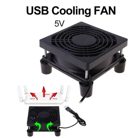 Ventilador de refrigeración cc 5V, fuente de alimentación USB de 9cm/12cm, ventilador silencioso para enrutador, decodificador de televisor, refrigerador del radiador, piezas de reparación DIY ► Foto 1/6