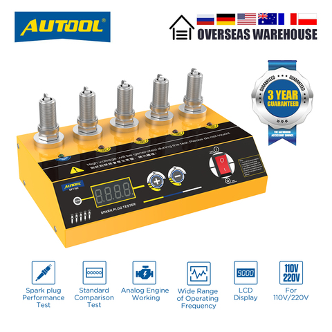 AUTOOL-bujía de coche SPT360 de 220V, herramienta de diagnóstico automotriz, Detector de ignición de bujía de motocicleta de cinco agujeros ► Foto 1/6