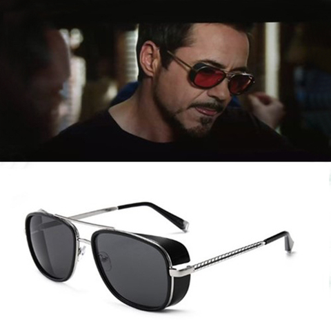 Gafas de sol con revestimiento de Rossi para hombre, lentes de sol masculinas con revestimiento retro, diseño Vintage, TONY stark, 3 Matsuda ► Foto 1/6