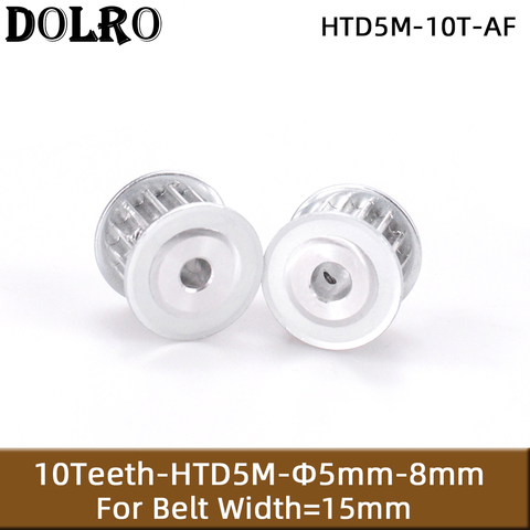 10 dientes HTD 5M polea síncrona diámetro 5/6/6 35/7/8mm de ancho 15mm HTD5M momento cinturones de polea de la rueda 10 dientes 10 T AF tipo ► Foto 1/5