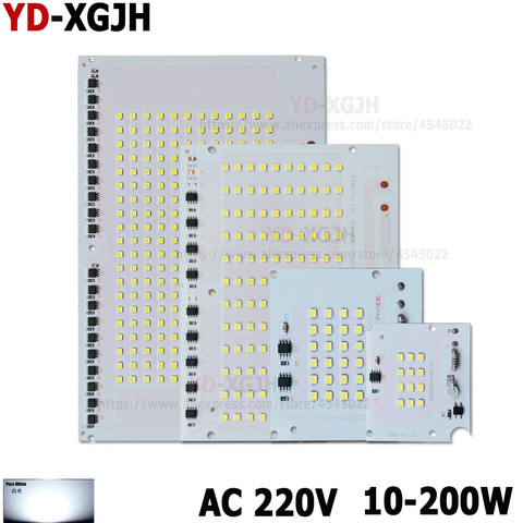 Foco de luz LED para bombilla, 10W, 20W, 30W, 50W, 100W, 150W, 200W, Chip de lámpara LED COB de alta potencia, 220V, IC inteligente, SIN controlador, diodo LED COB ► Foto 1/6