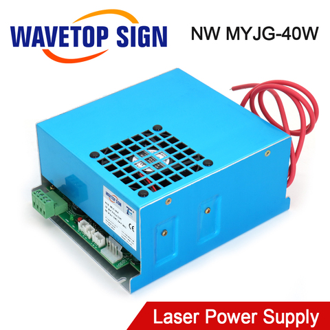 WaveTopSign 40W NW Co2 fuente de alimentación láser MYJG 40W 110V/220V para Co2 tubo láser máquina de grabado y corte ► Foto 1/6