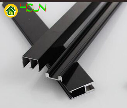 Negro 8mm raíl de vidrio de puerta corredera accesorios de riel de puerta deslizante pan de ranura para mudo ► Foto 1/6