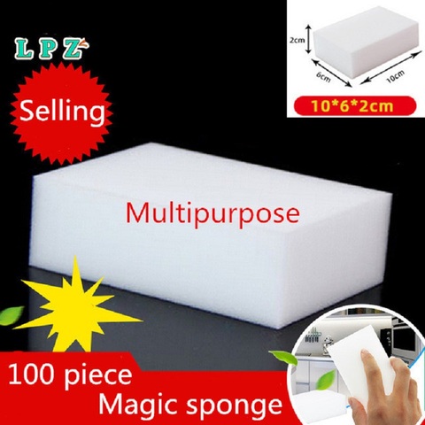 Esponja mágica de melamina para limpieza del hogar, borrador de alta densidad, 100x60x20mm, 20 / 30 Uds. ► Foto 1/6