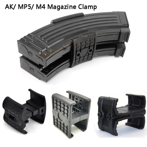 Clip táctico para Rifle de doble revistas AK 47 M4 MAG59 MP5, conector paralelo de caza, acoplador, cargador de velocidad para revistas ► Foto 1/6