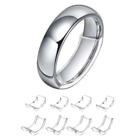 Ajustador de silicona Invisible transparente para anillo, 8 tamaños, anillos sueltos, reductor X7YA ► Foto 1/6