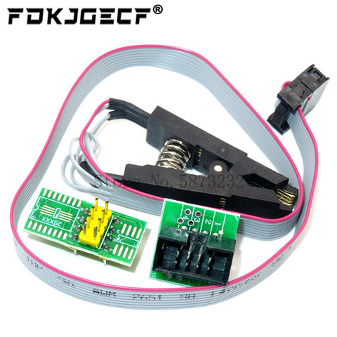 Clip de prueba Versión de Actualización SOP8 para EEPROM 93CXX / 25CXX/24CXX, programación de Circuitos Integrados + 2 adaptadores ► Foto 1/3