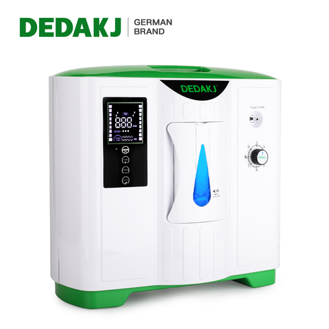 DEDAKJ-concentrador de oxígeno portátil, generador de oxígeno de bajo nivel de operación, máquina oxigeno para el cuidado del hogar, marca alemana, 2L-9L ► Foto 1/6