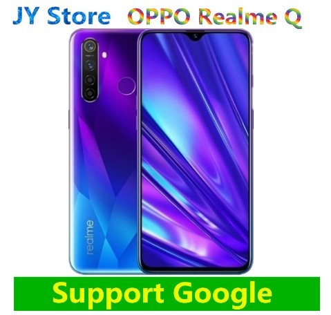 OPPO realme-teléfono inteligente Q, teléfono móvil con 4GB RAM, 64GB ROM, pantalla de 6,3 pulgadas, procesador Snapdragon 712AIE, Octa Core, cámara Quad de 48.0mp, OPPO VOOC, carga rápida de 20W ► Foto 1/3