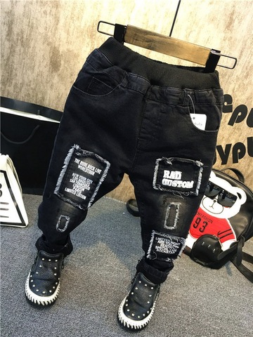 Los niños pantalones de invierno niños engrosada Jeans primavera Bebé Pantalones informales para niños ropa de niños de moda Jeans pantalones de los niños ► Foto 1/4