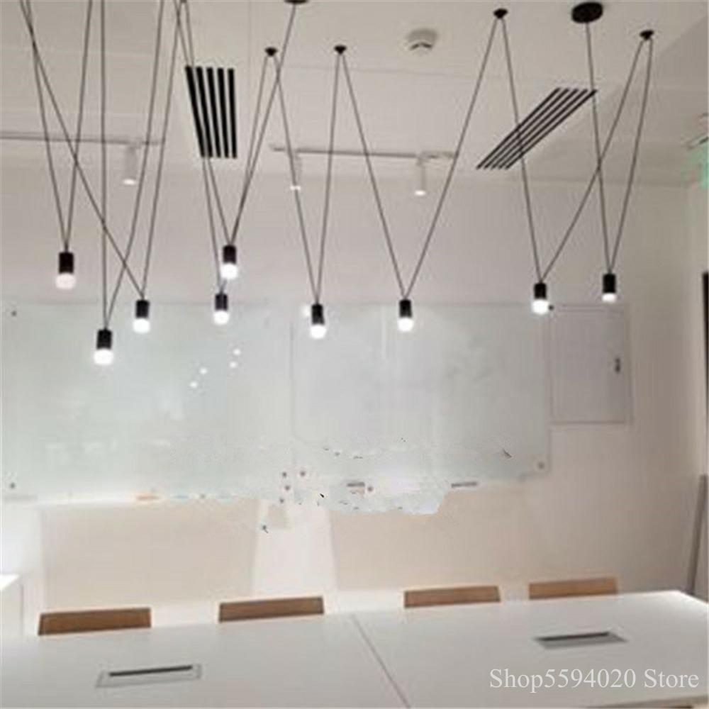 Luces colgantes geométricas DIY, accesorio de luz Led de línea de partido, cable de dispositivo, Lustre de lámpara colgante para decoración Industrial del hogar ► Foto 1/6