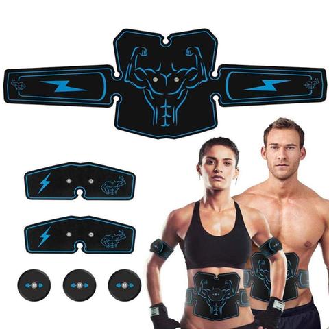 USB recargable eléctrico estimulador Muscular Abdominal EMS Abdominal cinturón vibrador ABS Muscular cadera entrenador masaje casa gimnasio ajuste muscle trainer abdominales ejercicio gimnasia pasiva gimnasio gym ► Foto 1/6