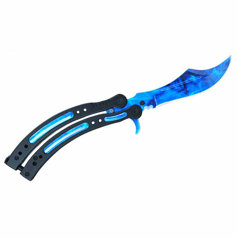 Pegatinas y calcomanías para coche CSGO, cuchillo de mariposa de zafiro, pegatinas y calcomanías DIY, pegatina de Anime, decoración impermeable de Camper JDM, 17cm x 10cm ► Foto 1/2