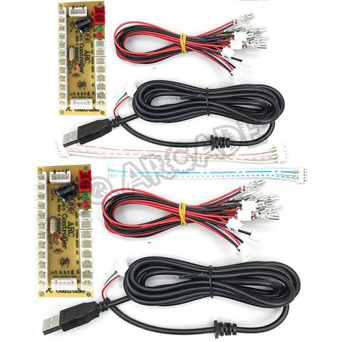 Placa codificadora USB Zero Delay, 2,8mm, 4,8mm, Cable de 5 pines, Kit de bricolaje para Joystick, botón pulsador para juego SQ Store, envío gratis ► Foto 1/6