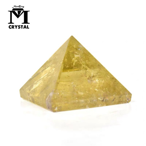 Pirámide de citrino Natural, cristal de cuarzo amarillo, energía curativa, Feng Shui, ornamento de piedra egipcia de Egipto, decoración del hogar ► Foto 1/6