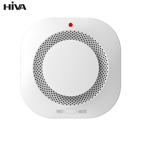 HIVA PA-441 inalámbrico de 433MHz Detector de humo de protección alarma de Casa de la Oficina para el hogar conectar el sistema de alarma de seguridad de los bomberos ► Foto 1/6