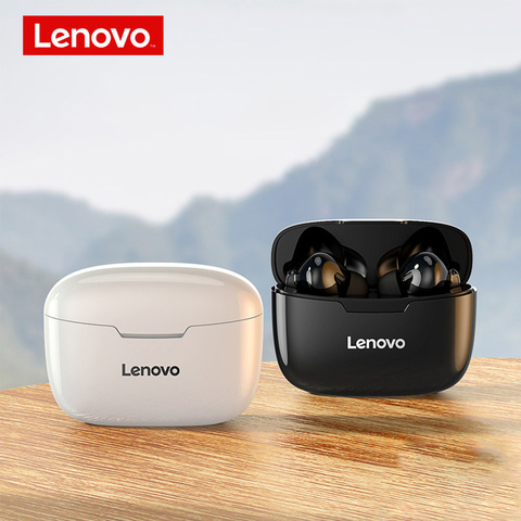 Lenovo-auriculares inalámbricos QT81 XT90, por Bluetooth, auriculares estéreo HIFI impermeables con micrófono, Auriculares deportivos TWS ► Foto 1/6