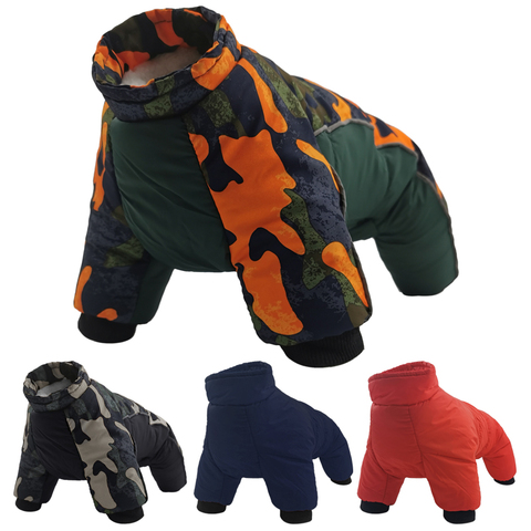 Ropa gruesa de invierno para perros, ropa cálida para cachorros, chaqueta para perro impermeable, Chihuahua, Bulldog Francés, Mono ► Foto 1/6