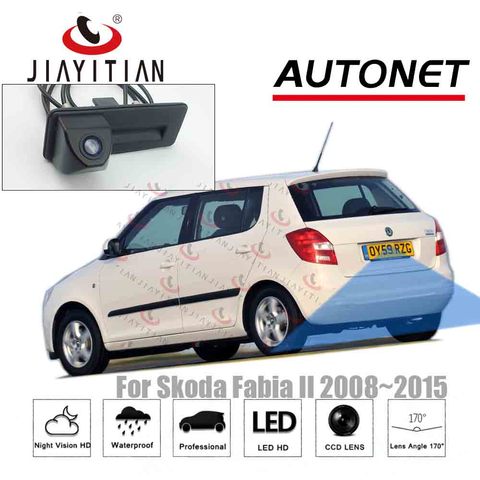 JIAYITIAN-cámara para asa de maletero para SKODA FABIA FL MK2 5J 2008 2010 ~ 2015, cámara de visión trasera, cámara de respaldo de estacionamiento CCD ► Foto 1/5