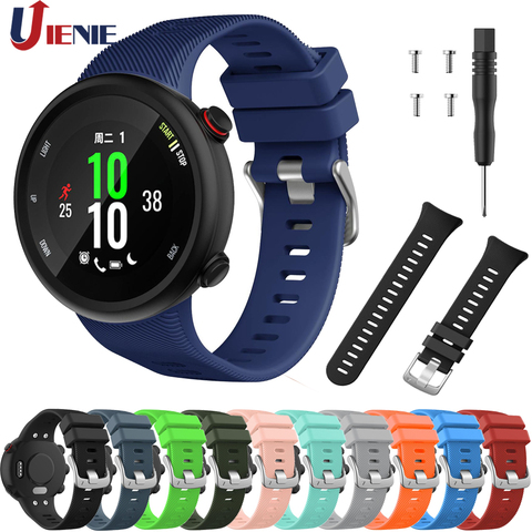 Correa de silicona para reloj inteligente Garmin Forerunner 45, repuesto de pulsera deportiva colorida con herramienta ► Foto 1/6