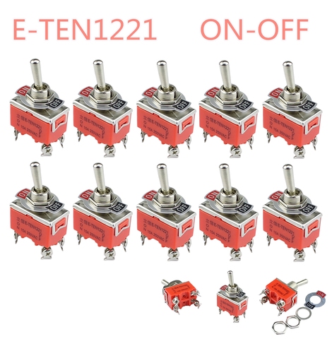 Interruptor de encendido y apagado E-TEN1221 15A 250VAC, 4 pines, 1 Uds. ► Foto 1/6