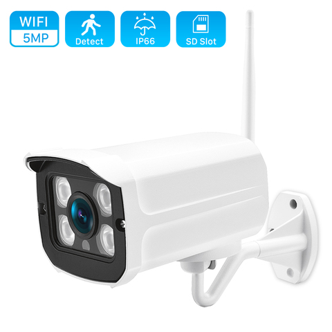 Cámara IP de 5MP para exteriores cámara de seguridad de visión nocturna infrarroja HD, Wifi, 1080P, grabación de Audio de 2MP, inalámbrica, cámara de videovigilancia ► Foto 1/6