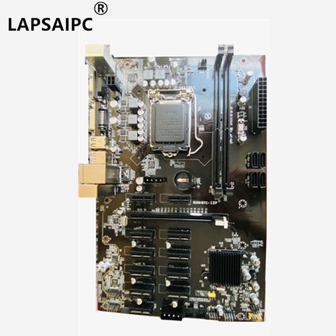 Lapsaipc B250 BTC-12P B250 BTC 12P 12PCIE 12GPU LGA 1151 DDR4 ATX BTC minero placa base reemplazar TB250-BTC PRO H81 BTC PRO TB85 ► Foto 1/1