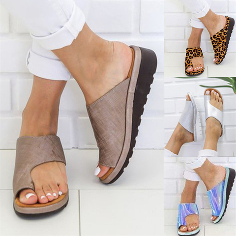 Sandalias antideslizantes con plataforma para mujer, zapatos de playa de mujer, chanclas informales ► Foto 1/6