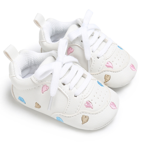 Zapatos casuales para bebés zapatos de cuna para bebé niña zapatos lindos suaves zapatillas de suela para bebés zapatos para caminar niño primer caminante ► Foto 1/3