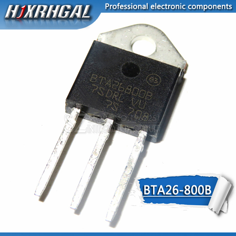 1 Uds BTA26 BTA26-600B TO-3P BTA26-800BRG BTA26 600B 800V 25A bidireccional tiristor nuevo y original HJXRHGAL ► Foto 1/1