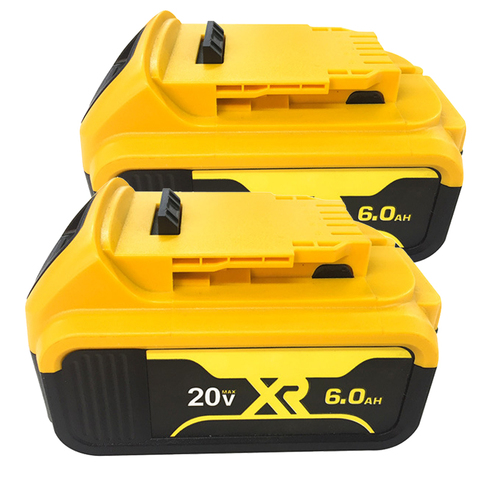 Herramienta eléctrica de repuesto para herramientas eléctricas, batería de litio de 20V y 6.0Ah para DeWalt XR MAX DCB200 DCB203 DCB205 DCB206 dcb204 ► Foto 1/1