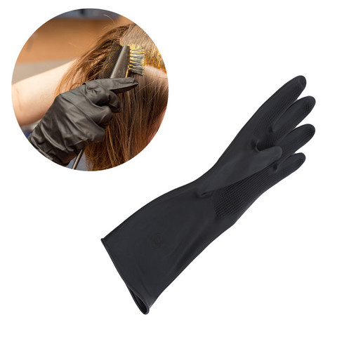 1 par de cabello más grueso guantes de goma pelo teñido guantes Durable antideslizante salones de belleza y peluquería herramientas de diseño para cuidado del cabello caliente ► Foto 1/6