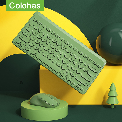 teclado inalambrico,teclado y raton gamer,Mini teclado inalámbrico para ordenador portátil, conjunto de ratón inalámbrico de 2,4G para videojuegos, Macbook, Xiaomi, PC y Gamer ► Foto 1/6