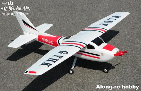 EPO Avión RC MODELO DE aeroplano RC HOBBY juguete principiante avión 4 canales de 1200mm envergadura 4CH CESSNA 182 plus kit o PNP conjunto ► Foto 1/6