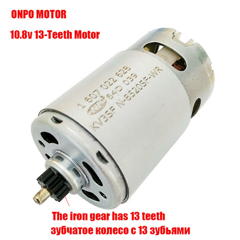 Mantenimiento de ONPO 13 dientes KV3SFN-8520SF-WR motor 1607022628 para reemplazar Bosch GSR10.8-2-LI motor de taladro eléctrico ► Foto 1/6