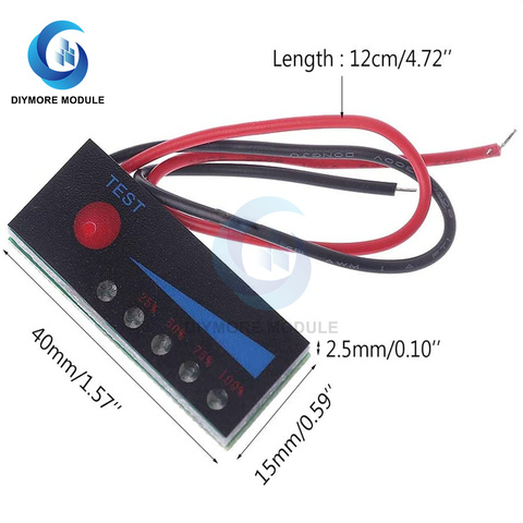 LiFePO4-indicador de nivel de potencia para batería eléctrica, pantalla de luz LED para herramienta de carga, BMS 1S 2S 3S 4S 5S 6S 7S ► Foto 1/6