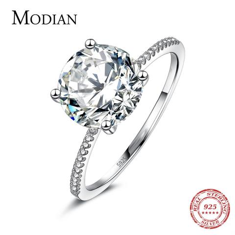 2022 clásico de lujo Real sólida plata 925 anillo 3Ct 10 corazones y flechas de anillos y joyas para boda de compromiso para las mujeres ► Foto 1/6