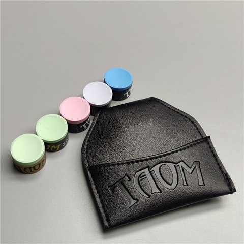 TAOM-Bolsa de tiza de cuero, soporte profesional para billar, pirámide, billar, Carom, yeso para billar, accesorios ► Foto 1/6