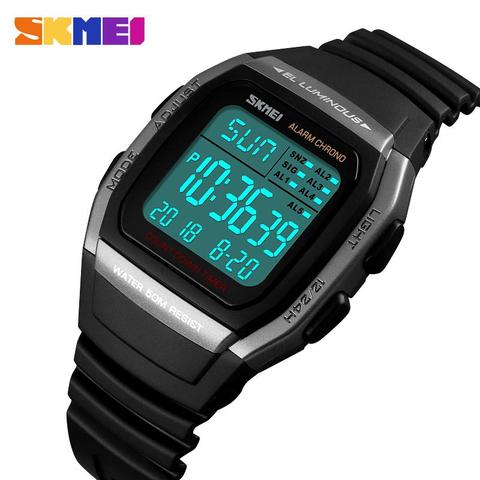 Marca de lujo SKMEI 1278 hombres analógico Digital deporte Relojes hombres reloj militar reloj Digital de hombre Relogio Masculino ► Foto 1/6