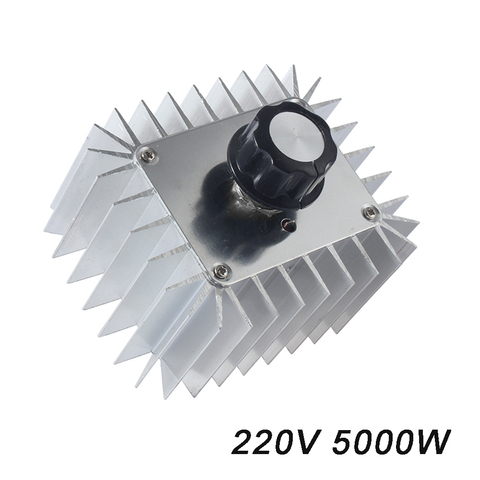 Regulador de voltaje SCR de 220V y 5000W, controlador de velocidad del Motor, atenuadores de luz, termostato, regulador de velocidad para luz LED ► Foto 1/6