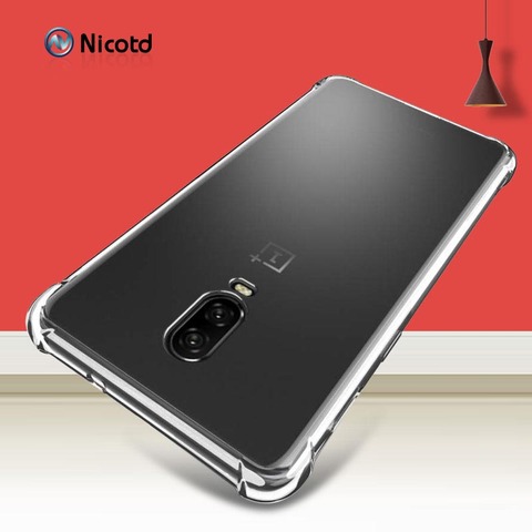 Funda trasera de silicona transparente para móvil, carcasa trasera de silicona para Oneplus 5T, One plus, 6T, 1 + 8 t, 8, 7T Pro, 7, 3, 3T, 5T, 6, 1 + Nord 100, 10, 5G ► Foto 1/6